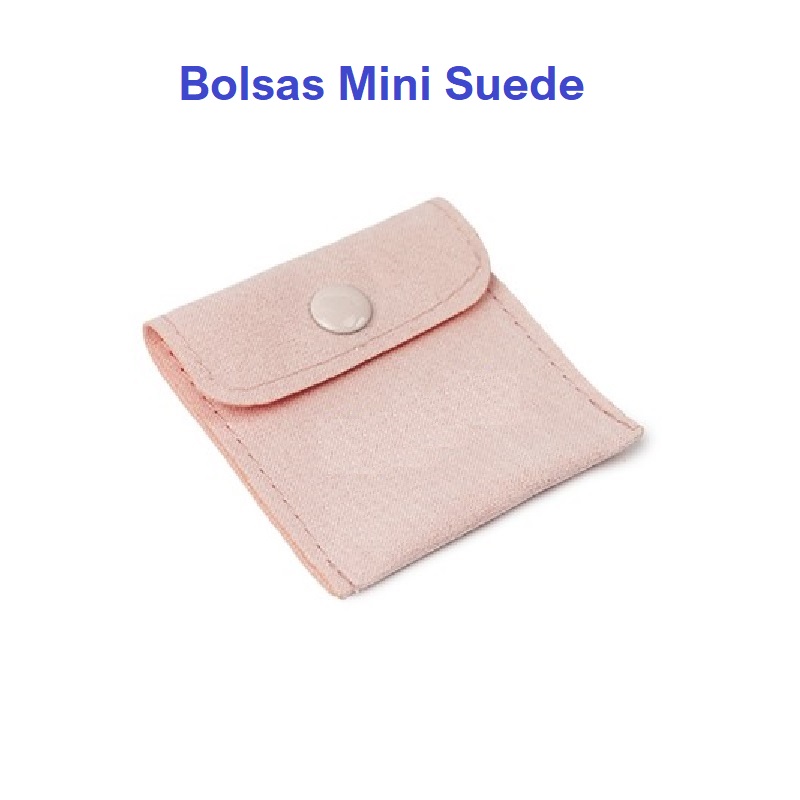 Bolsa MINI SUEDE botón 57x57 mm.